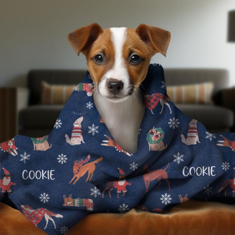 VIKAMA Dog Print Flannel Blank - Home Office With Sofa incelemesi ve fiyatı