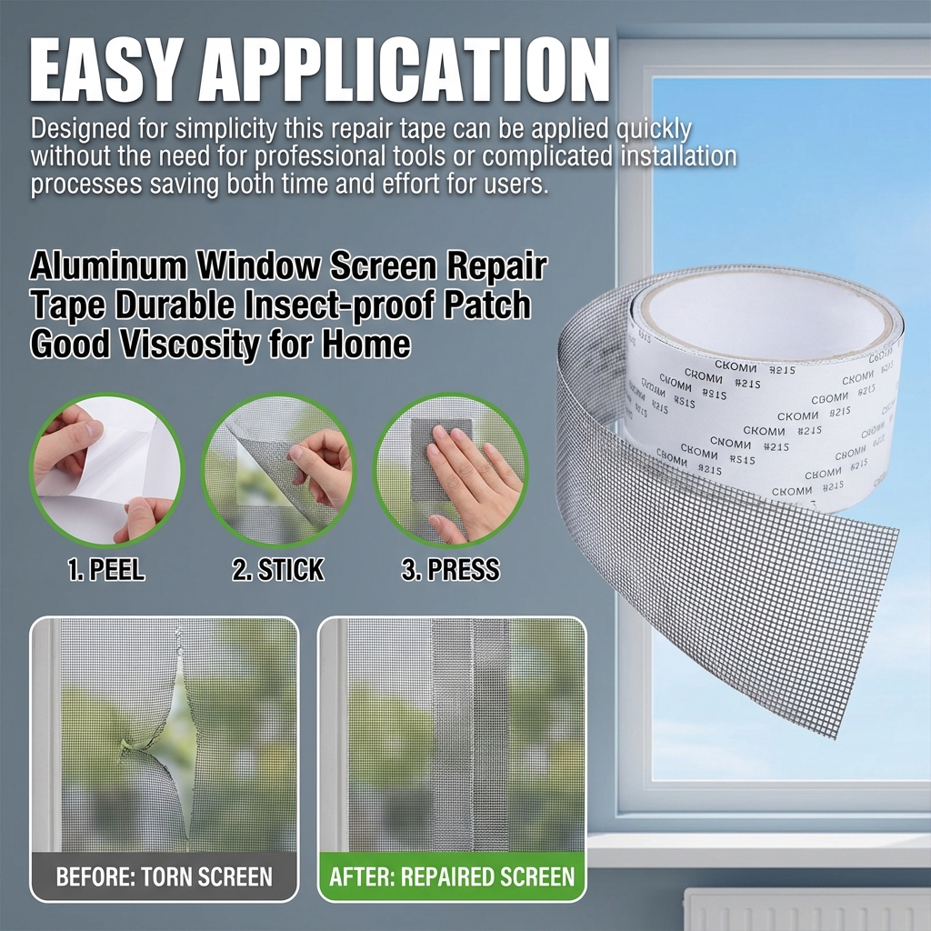 Aluminum Screen Repair Tape 2M - Home Office 2M X 2M incelemesi ve fiyatı